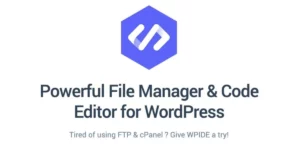WPIDE File Manager Code Editor Premium 3.4.9破解版插件