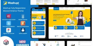 Washup – Home Cleaning Essential Cleaning Tools WooCommerce Theme 1.0破解版主题