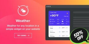 Weather Forecast WordPress Weather Plugin 1.3.1破解版插件
