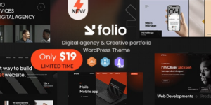 Webfolio Creative Portfolio Digital Agency WordPress Elementor Theme 1.0.0破解版主题
