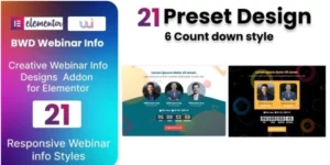 Webinar Info Plugin for Elementor 1.0破解版插件
