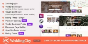 WeddingCity Directory Listing WordPress Theme 1.2.6破解版主题