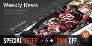 Weekly News WordPress News/Magazine Theme | News / Editorial 3.4.2破解版主题