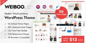 Weiboo Multipurpose WooCommerce Theme 1.0.5破解版主题