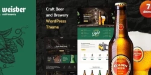 Weisber Craft Beer Brewery WordPress Theme 1.1.6破解版主题