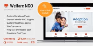 Welfare NGO Nonprofit Organization Charity Theme 1.2.4破解版主题