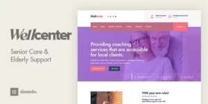 Wellcenter Senior Care Support WordPress Theme 1.4破解版主题