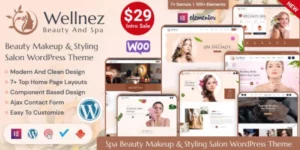 Wellnez – Beauty Spa Wellness Salon WordPress Theme 2.2.6破解版主题