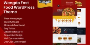 Wengdo Fastfood WordPress Theme 1.0破解版主题