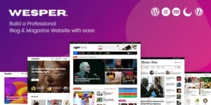 Wesper WordPress Theme for Blogs Magazines 1.0.9破解版主题