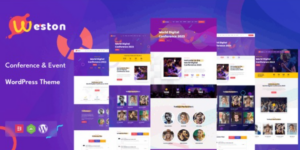 Weston Conference Event WordPress Theme 2.2破解版主题