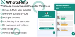 WhatsApp Chat Support Pro WordPress Plugin 2.2.3破解版插件