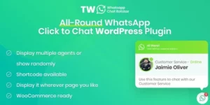 WhatsApp Chat for WordPress and WooCommerce 1.1.1破解版插件