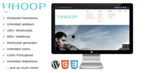 Whoop – a Unique WordPress Theme for Creatives 1.01破解版主题
