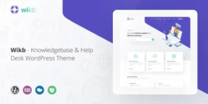 Wikb Knowledgebase Help Desk WP Theme 1.3.1破解版主题