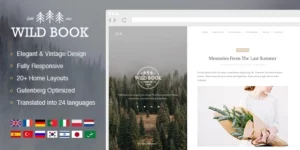 Wild Book Vintage Elegant Blog Theme 1.9.5破解版主题