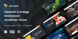 WildWorld | Nonprofit Ecology WordPress Theme 1.2破解版主题