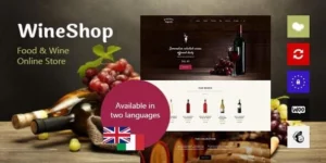 WineShop Food Wine Online Store WordPress Theme 2.3.2破解版主题