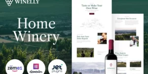Winelly Wine Tasting Theme with WordPress Elementor Theme WordPress Theme 1.0.0破解版主题