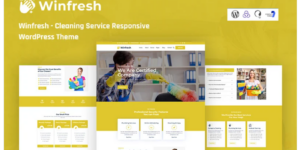 Winfresh Cleaning Service Responsive WordPress Theme 1.0.1破解版主题