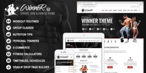 Winner Fitness Gym WordPress Theme 2.7.0破解版主题