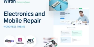 Wiron Electronics and Mobile Repair Template WordPress Theme 1.0.1破解版主题