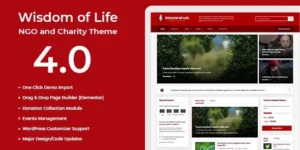 Wisdom Of Life: NGO and Charity Theme 4.0破解版主题