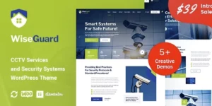 WiseGuard CCTV and Security Systems WordPress Theme 1.0.0破解版主题