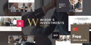 Wizor’s | Investments Business Consulting Insurance WordPress Theme 1.3.7破解版主题