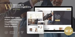 Wizor’s | Investments Business Consulting Insurance WordPress Theme 1.3.7破解版主题