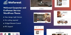 Woforest Carpenter and Craftsman Service WordPress Theme 1.0.0破解版主题