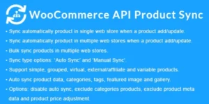 WooCommerce API Product Sync with Multiple WooCommerce Stores (Shops) 2.9.0破解版插件