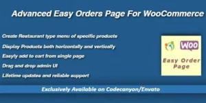 WooCommerce Advanced Easy Orders Page 1.0.0破解版插件