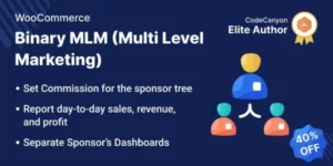 WooCommerce Binary Multi Level Marketing [MLM] 1.0.0破解版插件
