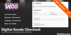 WooCommerce Checkout for Digital Goods 1.5破解版插件