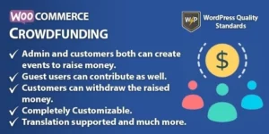 WooCommerce Crowdfunding | Event Fund Pool 1.0.0破解版插件