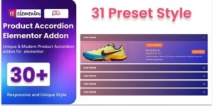 WooCommerce Product Accordion Addon For Elementor 1.0破解版插件