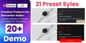 WooCommerce Product List Addon For Elementor 1.8破解版插件