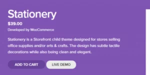 WooCommerce Stationery Storefront Child Theme 1.0.13破解版主题
