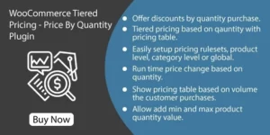 WooCommerce Tiered Pricing Price By Quantity Plugin 1.0.8破解版插件