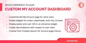 WooCommerce User Dashboard Custom My Account Page 1.1.0破解版插件