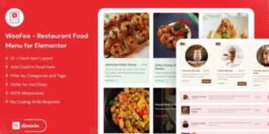 WooFoo Restaurant Food Menu for Elementor 1.0破解版插件