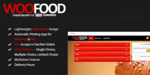 WooFood Food Ordering (Delivery/Pickup) Plugin for WooCommerce Automatic Order Printing 2.6.5破解版插件