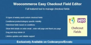Woocommerce Easy Checkout Field Editor 3.5.14破解版插件
