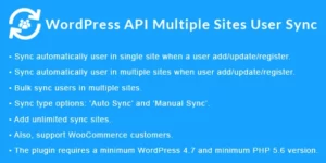 WordPress API Multiple Sites User Sync 1.6.2破解版插件