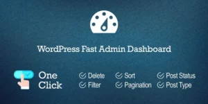 WordPress Fast Admin Dashboard 5.0破解版插件