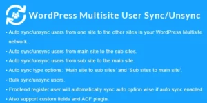WordPress Multisite User Sync/Unsync 2.1.3破解版插件