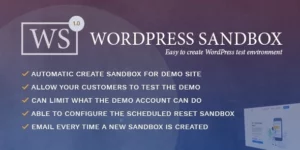 WordPress Sandbox Easy To Create a Test Environment 1.0.3破解版插件