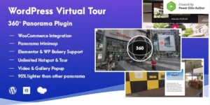WordPress Virtual Tour 360 Panorama Plugin 1.2.1破解版插件