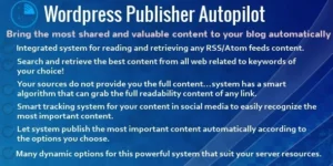 Wordpress Publisher Autopilot 4.3破解版插件